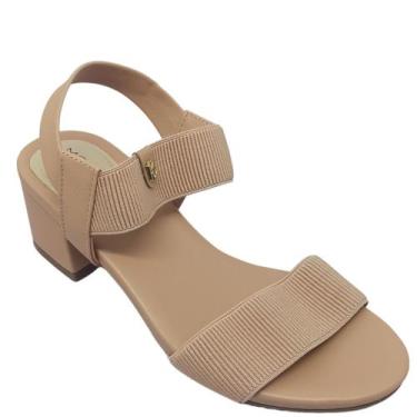 Imagem de Sandália Modare Feminina Casual com Tiras em Elástico, Nude, 36