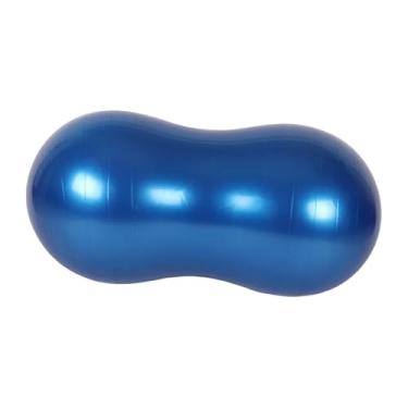 Imagem de Dynwave Bola de ioga Peanut, cadeira para exercícios, fitness, pilates, treino de core, treinamento de estabilidade com bomba, bola de equilíbrio para sentar, Azul