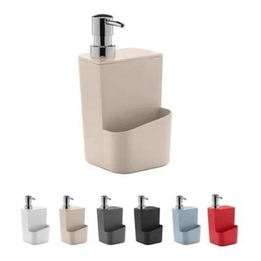 Imagem de Dispenser Detergente Líquido Porta Bucha Esponja Pia Dt500