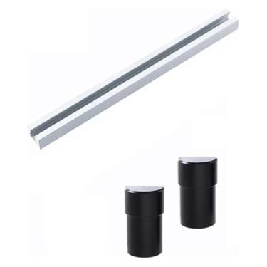 Imagem de Placa de parada de planejamento de defletor de mesa para marcenaria braçadeira de fixação de bancada de 19/20 mm