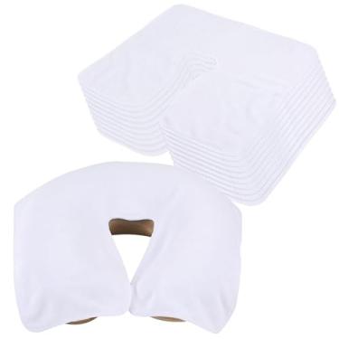 Imagem de SINLAND Capa de suporte de rosto de microfibra, tamanho grande, macia e reutilizável, capa de massagem antiaderente adequada para qualquer mesa de massagem e cadeira de massagem