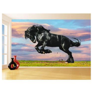 Imagem de Papel De Parede Animais Cavalo Correndo Campo 3,5M Anm357
