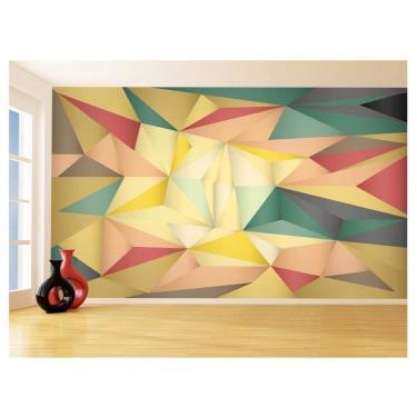 Imagem de Papel De Parede 3D Geométrico Formas Linhas Cor 3,5M Gmt133