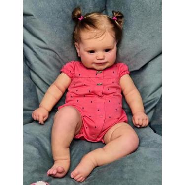 Imagem de Vinil macio de 24 polegadas Reborn Baby Doll TERABITHIA para meninas a