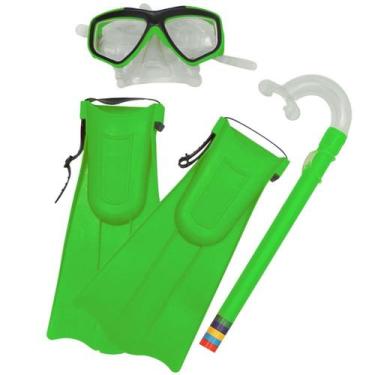 Imagem de Kit Snorkel com Máscara e Nadadeiras Cores Sortidas Bel, Único