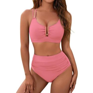 Imagem de Conjunto de biquíni BMJL feminino de cintura alta para controle de bar