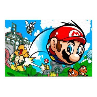 Imagem de Quebra-cabeça Mario Personalizado 120 Peças - Pomps Geek