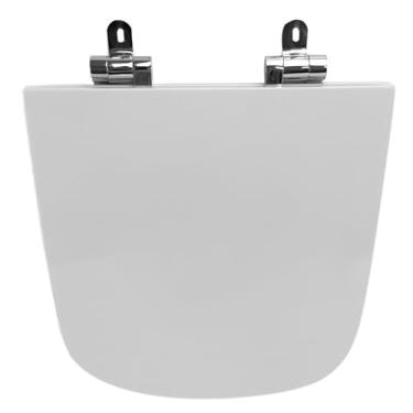 Imagem de Assento Sanitário Poliéster para Louça Durastyle (duravit) Slow Close Cromado Branco