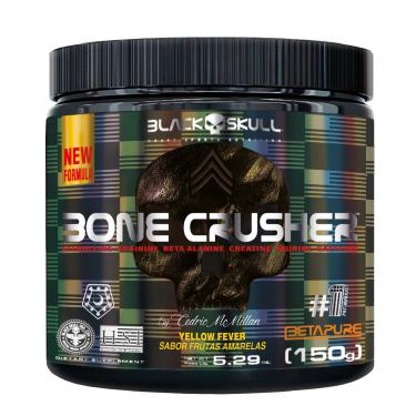 Imagem de Pré-Treino Bone Crusher (Nova Fórmula) - 150g - Black Skull Bone Crusher Yellow Fever (New) 150g
