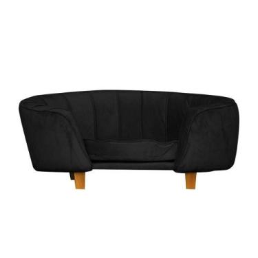 Imagem de Poltrona Cama Caminha Pet Laddi Veludo Preto Dvinn Preto - DIVINI