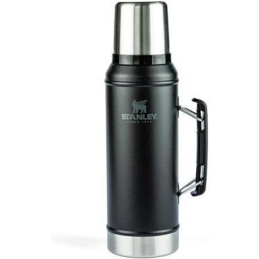 Imagem de Garrafa Térmica Classic Stanley - 950 Ml Cor Matte Black, 950ml, Matte