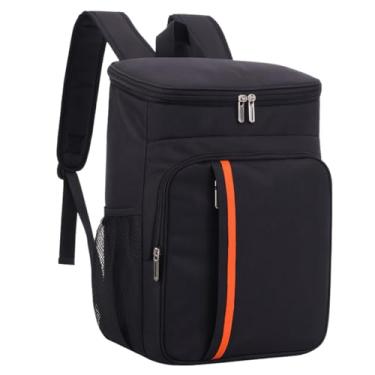 Imagem de Mochila Térmica Cooler Bebidas Viagem Marmita Academia Impermeável Masculina Feminina Cor Preto Impermeável Resistente