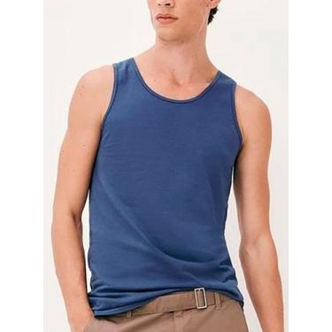 Imagem de Camiseta Regata Hering 0199 Masculina Slim Algodão T. P/XXG, G, Az2, A