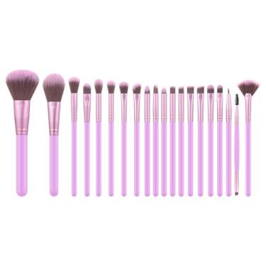 Imagem de 20 pincéis de maquiagem macios ao toque, pincel de maquiagem em pó, pincel de blush, pincel de sombra para maquiagem diária no rosto