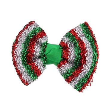 Imagem de Acessórios Hair Bow Motique com 10 cm de largura, listrados metálicos 