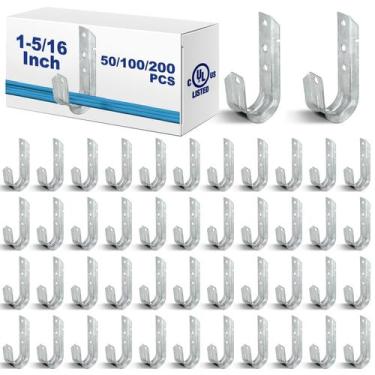 Imagem de Suporte de cabo J Hook Gisafai G60 Aço Galvanizado 3,3 cm 50 unidades