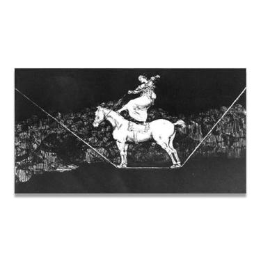 Imagem de LKXGRRSFG A Circus Queen Timely AbsurdityFrancisco De Goya Impressão em tela romântica espanhola - Obra-prima do influente pintor romântico 69,8 x 105 cm sem moldura