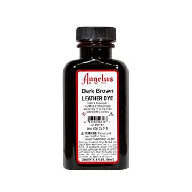 Imagem de Tinta de couro Angelus Brand com aplicador – 85 g, Dark Brown, 3 Ounces