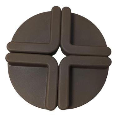 Imagem de Generic Conjunto de 4 pés antiderrapantes para tábua de corte, ideais para cozinhas. Feitos de silicone e profissional. Perfeitos para uso, CafÉ