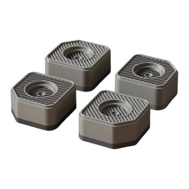 Imagem de MotiveTech Conjunto de 4 Almofadas Antivibração Antiderrapantes Universais à Prova de Choque para Secadora, louças E Móveis Domésticos, Cinza