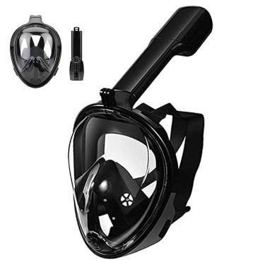 Imagem de Mascara De Margulho Full Face Snorkel Anti Embaçamento Diversao Nataçao Praia Piscina Suporte Camera Lazer Seguro