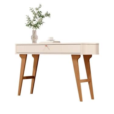 Imagem de Aparador Aruma Com 1 Gaveta E Cantos Arredondados Off White