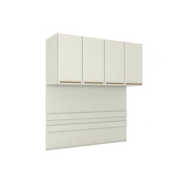 Imagem de Armário Ponte Modulado Aéreo Casal Mc11 Seletto C- 4 Portas Areia - Henn