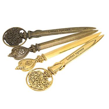 Imagem de Fayelume Abridor de cartas, abridor de envelope retrô, abridor de correio leve de liga de zinco, abridor de cartas para escritório, casa e escola