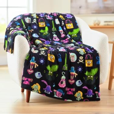 Imagem de The Spongebob Movie: The Search for Squarepants Throw Blanket, Kids Pirate Super Soft Cozy Plush Bedding, 116.8 cm x 152.4 cm, (Produto Oficialmente Licenciado) por Franco