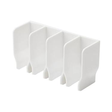 Imagem de ＫＬＫＣＭＳ Organizador Porta-Pasta de Dentes, Clipe Multiuso para Pasta de Dentes, Suporte para Produtos de Limpeza Facial para Cozinha, Trailer, Banheiro e, Branco