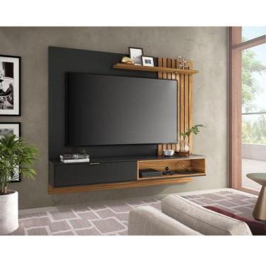 Imagem de Painel Para Tv Home Suspenso Ambiente Tocantins 1.8 Preto Acetinado No