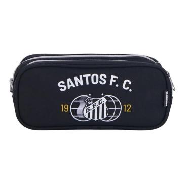 Imagem de Estojo Escolar Infantil Duplo Futebol Santos 16625