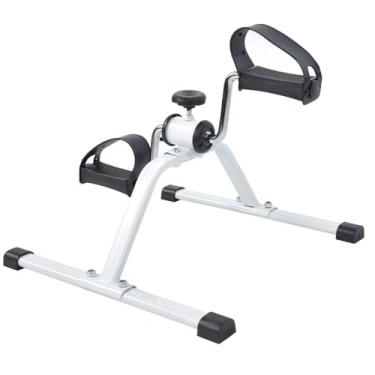 Imagem de Máquina de Passos Pedal Bicicleta Fitness Equipamento Exercício para Pernas e Braços Ajustável Treinamento Corpo Superior Inferior em Um Fisioterapia Reabilitação Uso Casa Escritório Pais Idosos