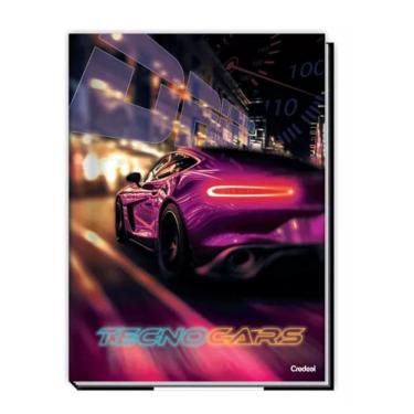 Imagem de Caderno Brochura Universitário A4 Capa Dura 96 Folhas Tecnocars Credeal Estampa 4