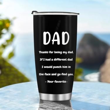 Imagem de Copos isolados Caneca Copo Reirement Pais Aniversário Presentes de Natal para Homens Pai Avô Viagem Essenciais Acessórios Essenciais Deve Ter Alça Gelada Fria 590 ml