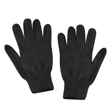 Imagem de Luvas de Corte Malha Arame Aço Nível 5 Proteção contra Cortes Trabalho para Cozinha Processamento Alimentos Transporte Vidro Gravura em Madeira Indústria Ferro e Manufatura Automotiva Respirável Confo