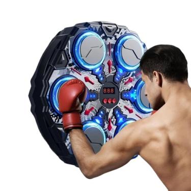 Imagem de Maquina de Boxe com Musica para Adultos - Equipamento de Treino e Exercício de Fitness | Treinador de Boxe Interativo - Para Crianças Adultos Entusiastas de Fitness Ginásio em Casa Escritório Sala de