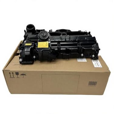 Imagem de Tampa da válvula do motor N20 (Genuína) compatível com BMW 528i 528i 328i 328i GT 320i X1 X3 X5 428i Z4 (2012-2018) OEM 11127588412 (incluindo junta de vedação) (cobre cobranças de importação)