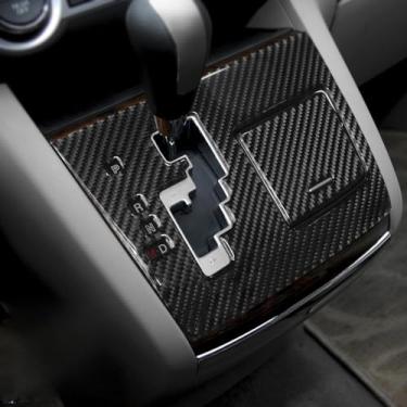 Imagem de BETTERHUMZ Acabamento da tampa do painel de câmbio de marchas compatível com Mazda 8 2011 2012 2013 2014 2015 Fibra de Carbono Adesivo Decalque de Console Central Acessórios de Interior do Carro