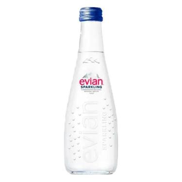 Imagem de Água mineral evian com gás vidro 330 ml