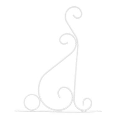 Imagem de Naroote Suporte de Cabide de Planta de Ferro Resistente à Ferrugem Gancho de Carrilhão de para Jardim Doméstico 25 * 21cm (Branco)