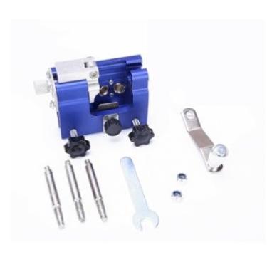 Imagem de Pacote com 3 ferramentas de afiador de motosserra com carbono de tungstênio, adequado para motosserras de 10 a 56 cm (azul)