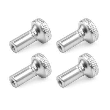 Imagem de OMOBANU Botão de interruptor de lâmpada - 4 peças de substituição de maçanetas, botões de interruptor de luz padrão para ligar/desligar, lâmpadas clássicas antigas peças de reparo decorativas para