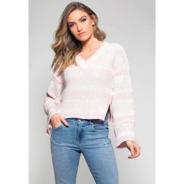 Imagem de Blusa Tricot Degradê Manga Longa Guess Rosa Claro-Feminino
