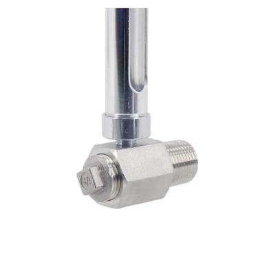 Imagem de Vidro de visão Home Brewing 27.9 cm/40.6 cm/50.8 cm com adaptador-1/2 NPT arruelas de silicone de grau alimentício de alta temperatura, tubo de quartzo, barril de fermentação caseira, acessórios de