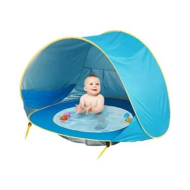 Imagem de Tenda De Praia Portátil Para Crianças, Impermeável, Com Proteção UV, C