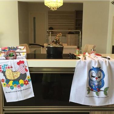 Imagem de Pano De Prato Lomaer Sacaria Estampado Tradicional 88 Unidades Branco