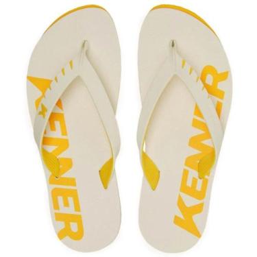 Imagem de Chinelo Kenner Red DNN Masculino , 41, Amarelo, Branco