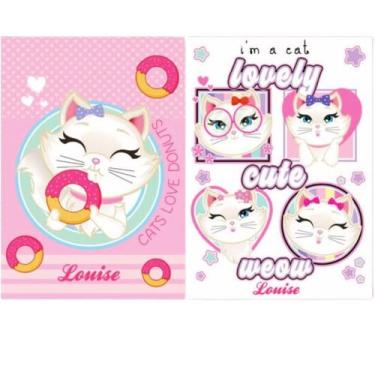 Imagem de Kit 2 Caderno Gata Marie Tam Grande Brochurão Capa Dura - 99847IMP2UN