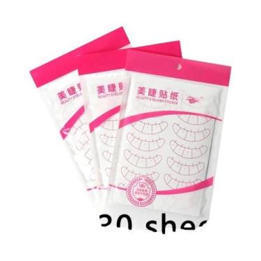 Imagem de 70/140 Pares De Adesivos Para Mapeamento De Cílios, Posicionamento Sob